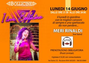 Bollicine Riccione presenta i love Bollicine con Meri Rinaldi