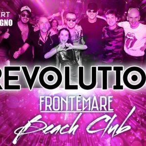 Sabato Frontemare Rimini in compagnia con la live band Revolution
