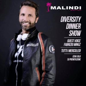 Tutti i mercoledì Diversity Dinner Show al Malindi Cattolica.
