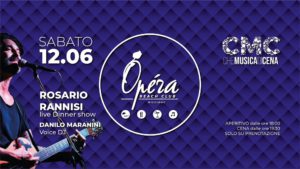 Nuovo live all’Opera Riccione con Rosario Rannisi