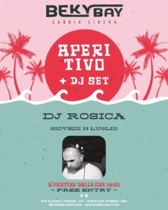 Aperitivo di fuoco per la Notte Rosa 2021 al Beky Bay Bellaria con Virginia Lazzarini.