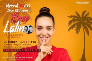 Nuovo venerdì latino al Bollicine Riccione