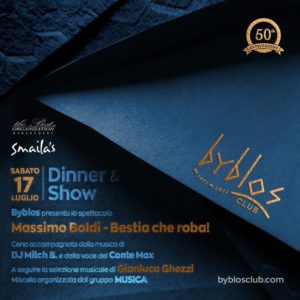 Massimo Boldi è il protagonista della nuova serata al Byblos Riccione.