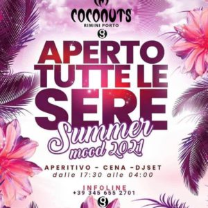 Sabato di passione e musica al Coconuts Rimini.