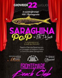 Saraghina Pop ti aspetta con un nuovo giovedì al Frontemare Rimini.