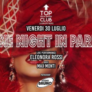 Festa a tema luxory paris al Frontemare Rimini per la Notte Rosa 2021.