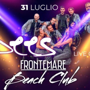 JBees si esibiscono per la Notte Rosa 2021 al Frontemare Rimini.