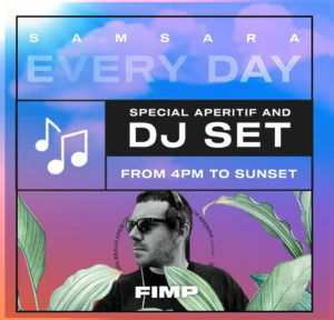 Ancora un aperitivo super sulla spiaggia del Samsara Riccione.