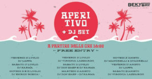 Aperitivo in spiaggia al Beky Bay Bellaria con Mandrelli.