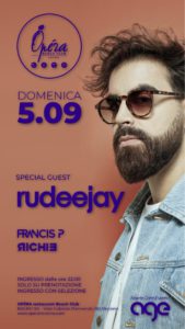 Rudeejay anima la nuova domenica dell'Opera Riccione
