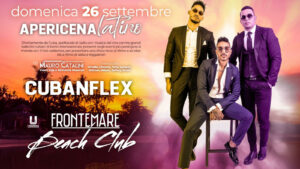 Il Frontemare Rimini ti aspetta per l’Aperticena Latino con i Cuban Flex e Mauro Catalini.