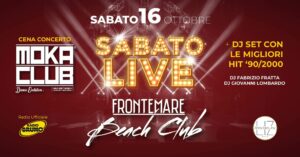 Super concerto live al Frontemare Rimini con i Moka Club.