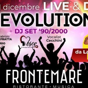 Sabato revival al Frontemare Rimini con la live band Revolution.