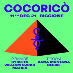 Nuovo sabato techno al Cocorico Riccione con Syreeta e William Djoko.