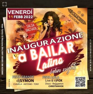 L’anima latina del Bollicine Riccione torna protagonista del venerdì sera.