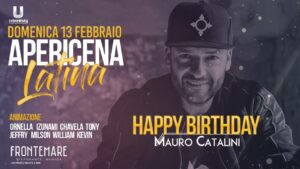 Happy Birthday Mauro Catalini. Grande festa all’apericena del Frontemare Rimini.