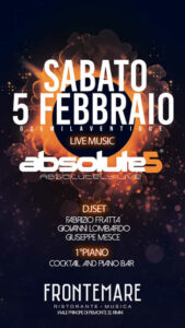 Sabato esplosivo al Frontemare Rimini il live degli Absolute5.