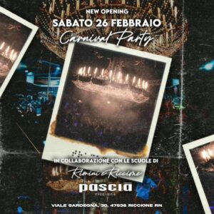 Pascià Riccione Carnevale Party,Deejay Resident