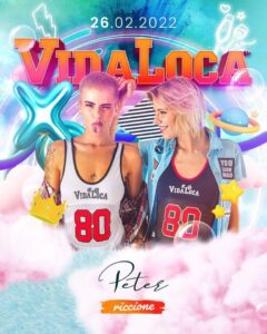 Sabato intenso per il Peter Pan Riccione con Vida Loca.