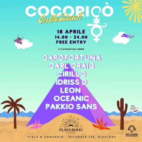 Pasquetta sulla spiaggia del Playa Boho con il Cocorico Riccione e Cirillo.