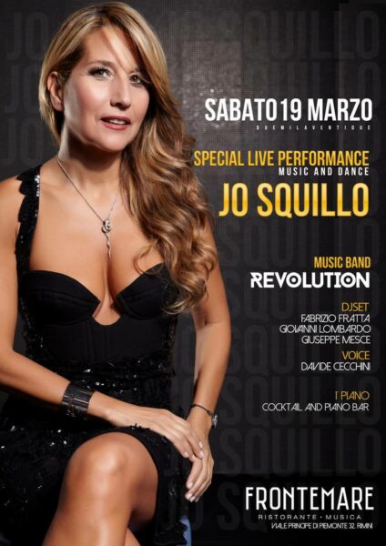 Jo Squillo e i Revolution Band animano il nuovo sabato al Frontemare Rimini.