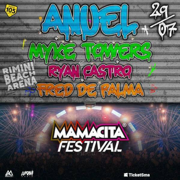 Ryan Castro in concerto al Rimini Beach Arena per il Mamacita Festival.