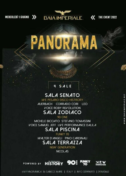 Baia Imperiale ti aspetta con il meglio degli anni 90. Arriva Panorama!