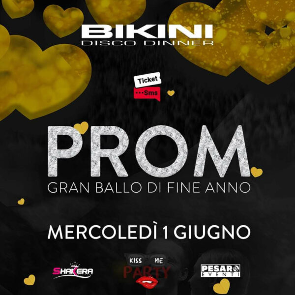 Ballo di fine anno al Bikini Cattolica per tutti gli studenti delle scuole.