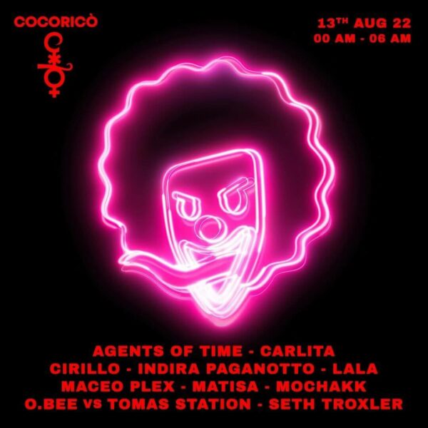Continua il Circoloco Rimini al Cocorico Riccione con deejay set e techno.