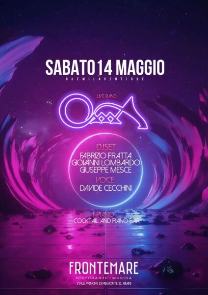 Gli Oxxxa in concerto al nuovo sabato revival del Frontemare Rimini.