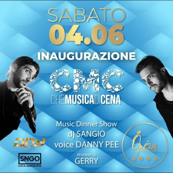 Torna Che Musica di Cena all’Opera Riccione con Sangio.