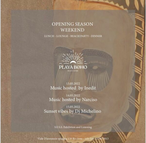 Domenica esplosiva sulla spiaggia del Playa Boho Riccione con dj Michelino.