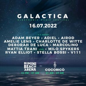 Continua il Galactica Festival al Cocorico Riccione con tanta techno e tanti nuovi ospiti.