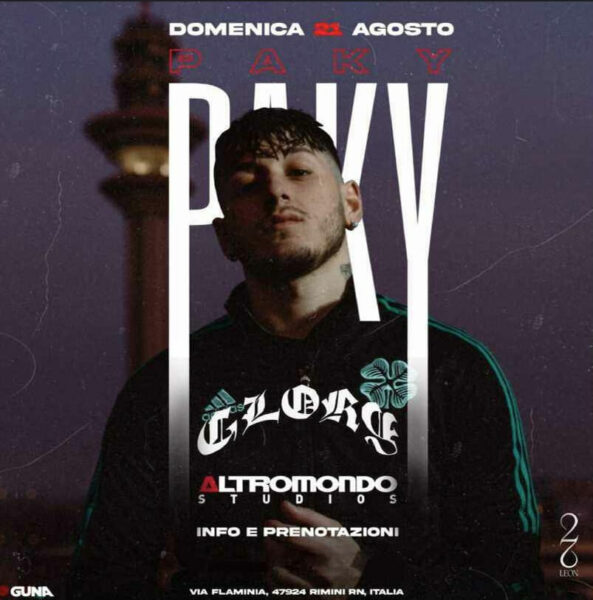 Tra trap italiana è protagonista all’Altromondo Studios con Paky.