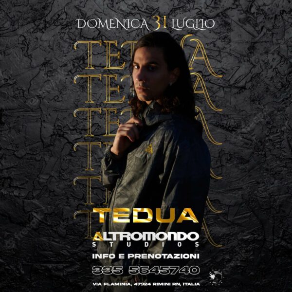 Tedua in converto live all’Altromondo Studios