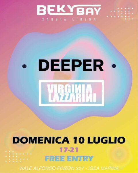 Domenica techno al Beky Bay Bellaria con Virginia Lazzarini