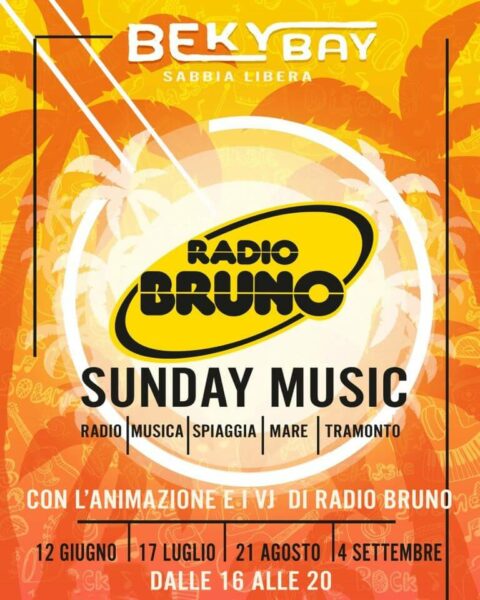 Tutte le domeniche Sunday Music al Beky Bay Bellaria con Radio Bruno