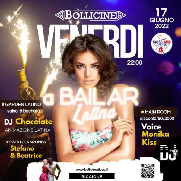 Venerdì latino al Bollicine Riccione.