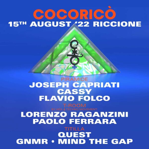 Ferragosto Cocorico Riccione esplosivo con Joseph Capriati in consolle