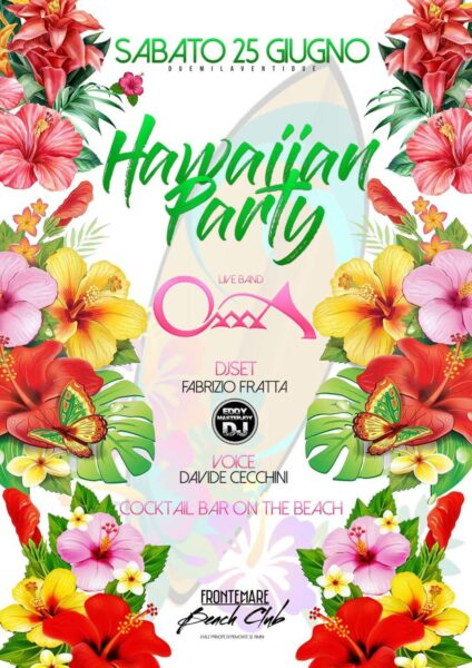 Hawaian Party al Frontemare Rimini con gli OXXXA