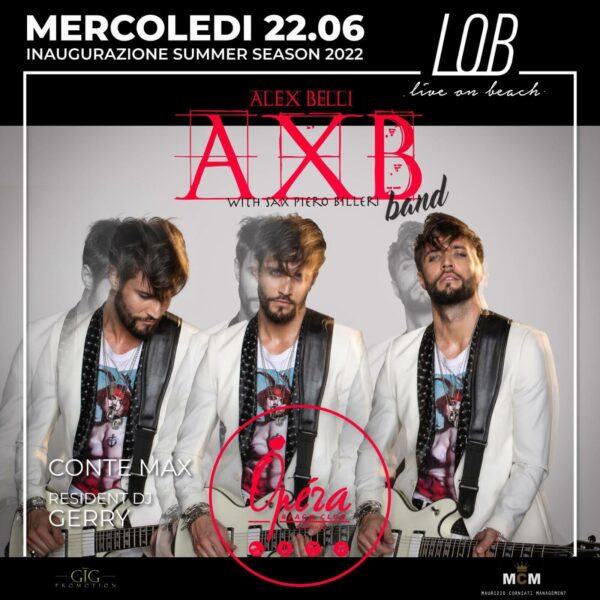 Opera Riccione inaugura Live on the Beach con Alex Belli.