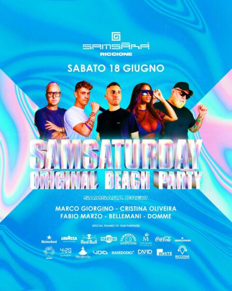 Beach Party al Samsara Riccione con Marci Giorgino