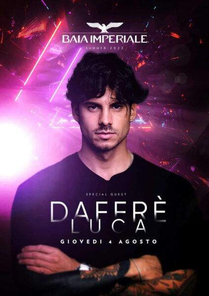 Alla Baia Imperiale si parte subito con il botto. Ospite del giovedì Gianluca Daffrè