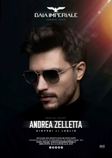 Andrea Zelletta ti aspetta al giovedì della Baia Imperiale