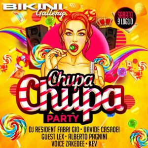 Chupa Chupa party sabato al Bikini Cattolica