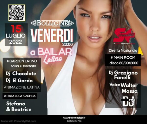 Torna il Bollicine Riccione con A Bailar