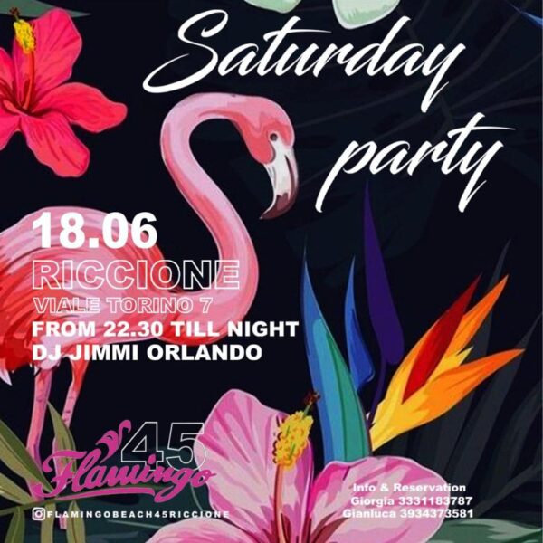 Saturday Party al Flamingo Riccione