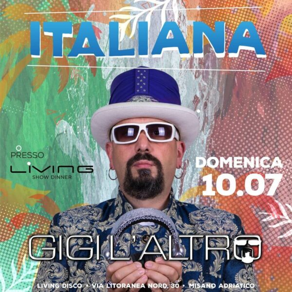 Gigi l’Altro è il protagonista della nuova domenica techno del Living Riccione
