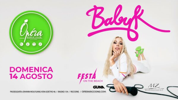 Baby K anima il nuovo venerdì Opera Riccione