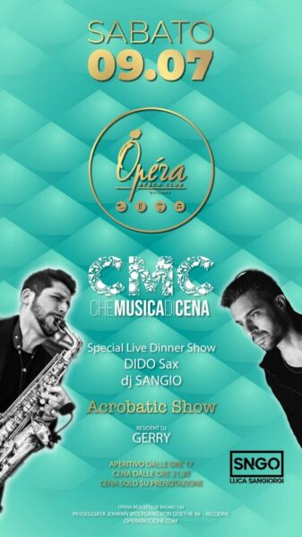 Nuovo sabato con Che Spettacolo di Cena all’Opera Riccione